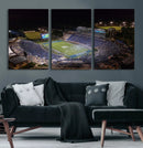 Duke University Blue Devils Football Print Canvas - Durham