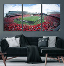 Cincinnati Bearcats Football Team Print - Nippert Stadium Wall Art Canvas Print