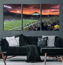 Eugene Autzen Stadium Canvas Wall Art Print – Sunset Over