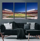 Rutgers Scarlet Knights Football Team Print - Piscataway SHI by MyGreatCanvas | Canvas Wall Art Prints | Photo Prints & Wall Decor
