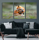 Heartwarming Fox and Baby Cub Wall Art | Ready to Hang