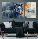 Abstract Blue Horse Wall Art Print Canvas | Horse Wall Art by MyGreatCanvas | Canvas Wall Art Prints | Photo Prints & Wall Decor