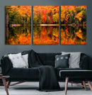 Forest Reflection Art | Autumn Forest Reflection Wall Art | by MyGreatCanvas | Canvas Wall Art Prints | Photo Prints & Wall Decor