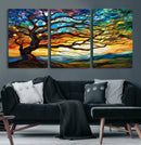 Mosaic Tree Wall Art | Ready to Hang Stained Glass Style