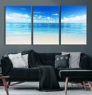 Beach Scene Canvas Wall Art Print – Tranquil Ocean Horizon by MyGreatCanvas | Canvas Wall Art Prints | Photo Prints & Wall Decor