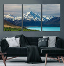 Mount Cook and Lake Pukaki Canvas Wall Art Print – Majestic by MyGreatCanvas | Canvas Wall Art Prints | Photo Prints & Wall Decor