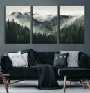 Misty Forest Canvas Print Wall Art Premium Canvas Print a
