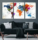 World Map Canvas Print – Framed Travel Map Wall Art for by MyGreatCanvas | Canvas Wall Art Prints | Photo Prints & Wall Decor