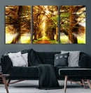 Sunshine in Forest and Trees Wall Art Canvas Print by MyGreatCanvas | Canvas Wall Art Prints | Photo Prints & Wall Decor