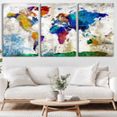 World Map Canvas Print – Framed Travel Map Wall Art for by MyGreatCanvas | Canvas Wall Art Prints | Photo Prints & Wall Decor