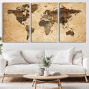 Push Pin World Map Canvas Print – Framed Travel Tracker Wall by MyGreatCanvas | Canvas Wall Art Prints | Photo Prints & Wall Decor