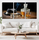 Bourbon Whiskey Wall Art Canvas Print, Vintage Bottle and by MyGreatCanvas | Canvas Wall Art Prints | Photo Prints & Wall Decor