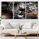 Red Wine and Glass Canvas Print by MyGreatCanvas | Canvas Wall Art Prints | Photo Prints & Wall Decor
