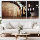Wine and Barrel Wall Art Canvas Print by MyGreatCanvas | Canvas Wall Art Prints | Photo Prints & Wall Decor
