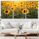 Sunflower Sunshine Wall Art Canvas Print by MyGreatCanvas | Canvas Wall Art Prints | Photo Prints & Wall Decor