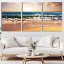 Serene Beach Path Canvas Art, Giclee Canvas Print with