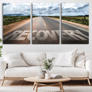 Recovery Road Wall Art Canvas Print