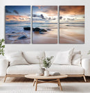 Serene Weather On The Beach Wall Art Canvas Print
