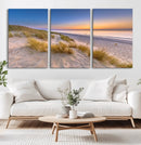 Sunrise On The Beach Wall Art Canvas Print