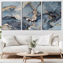 Multipanel Marble Fluid Effect Wall Art Abstract Canvas Wall