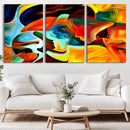 Human Love Figures Abstract Wall Art Canvas Print