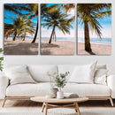 Palm Beach Tropical Island Wall Art Canvas Print