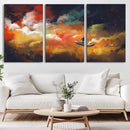 Surreal Space Adventure Canvas Wall Art – Dreamlike Abstract