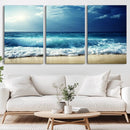 Majestic Ocean Wave Wall Art Canvas | 3 Panel Large Seascape by MyGreatCanvas | Canvas Wall Art Prints | Photo Prints & Wall Decor