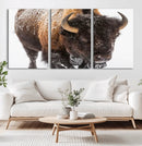 Bison Wall Art Canvas Print For Farmhouse, Wild Animal Wall by MyGreatCanvas | Canvas Wall Art Prints | Photo Prints & Wall Decor