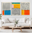 Canvas Print Wall Art Abstract Illustrs Art Boho, Framed