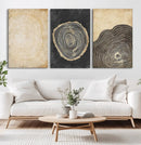 Tree Rings Canvas Wall Art Print – Minimalist Natural