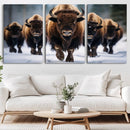 Buffalo Wall Art Canvas Print, American Bison Herd Wall Art by MyGreatCanvas | Canvas Wall Art Prints | Photo Prints & Wall Decor