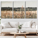 Abstract Wildflower Art Field Landscape Oil Painting Print,