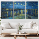 Vincent van Gogh Starry Night over the Rhone Abstract Wall