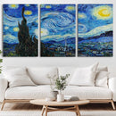 Vincent Van Gogh The Starry Night Abstract Wall Art Canvas