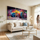 Abstract Graffiti Barbell Canvas Wall Art – Urban Fitness
