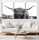 Longhorn Canvas Print, Bighorn Cow Wall Art Canvas Print by MyGreatCanvas | Canvas Wall Art Prints | Photo Prints & Wall Decor