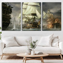 Pirate Ship War Wall Art Canvas Print by MyGreatCanvas | Canvas Wall Art Prints | Photo Prints & Wall Decor