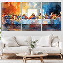 Abstract Watercolor The Last Supper Wall Art by MyGreatCanvas | Canvas Wall Art Prints | Photo Prints & Wall Decor
