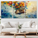 UP-Inspired Floating House with Balloons Canvas Art – by MyGreatCanvas | Canvas Wall Art Prints | Photo Prints & Wall Decor