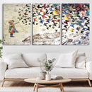 Banksy Wall Art - Banksy Girl Butterfly Graffiti Wall Art