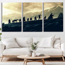 Fellowship Journey Wall Art – Fantasy Adventure Canvas Print by MyGreatCanvas | Canvas Wall Art Prints | Photo Prints & Wall Decor