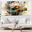 Lotus Flower Watercolor Canvas Print – A Symbol of Serenity by MyGreatCanvas | Canvas Wall Art Prints | Photo Prints & Wall Decor