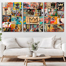 Abstract Art Collage Wall Art Canvas Print – Framed, Ready