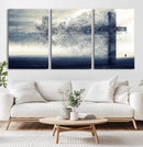 Jesus and the Fading Cross Wall Art Print – Symbol of Faith, by MyGreatCanvas | Canvas Wall Art Prints | Photo Prints & Wall Decor