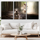 Jesus Canvas Wall Art - Jesus Running After Lost Lamb, by MyGreatCanvas | Canvas Wall Art Prints | Photo Prints & Wall Decor