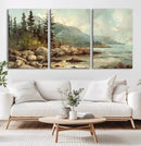 Abstract Acadia National Park Wall Art Canvas Print -