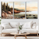 Serene Coastal View of Acadia National Park Wall Art -