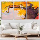 Calvin and Hobbes Tree Scene Canvas Print | 3 Panel Large by MyGreatCanvas | Canvas Wall Art Prints | Photo Prints & Wall Decor