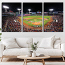 Fenway Park Wall Art Canvas Print | Large Baseball Stadium